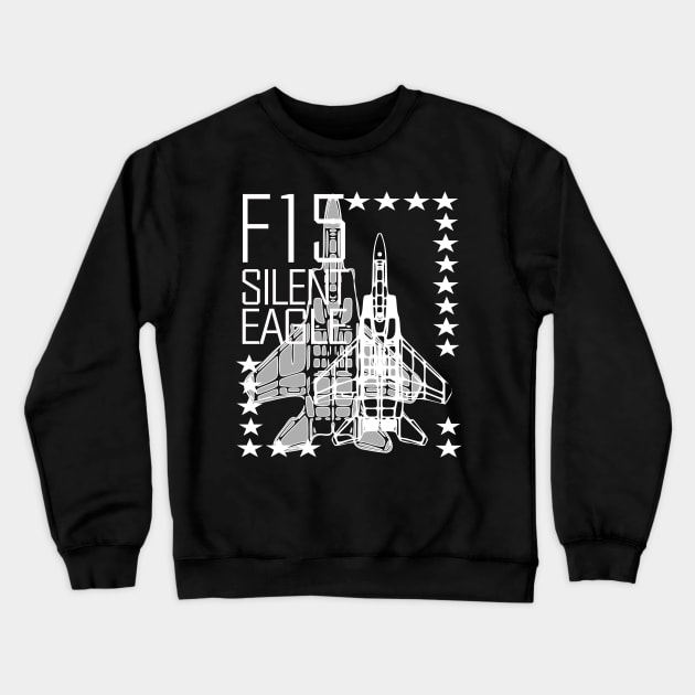 F15 Silent Eagle Crewneck Sweatshirt by Marko700m